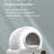 Tonepie 65L Automatic Smart Self Cleaning Cat Litter Box 6