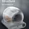 Tonepie 65L Automatic Smart Self Cleaning Cat Litter Box 7