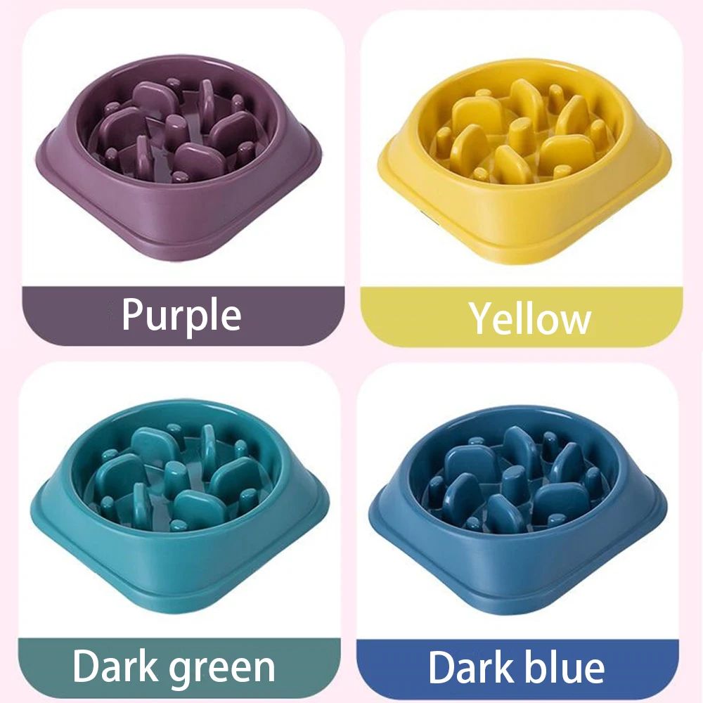 Non Slip Slow Feeder Puzzle Dog Bowl 6