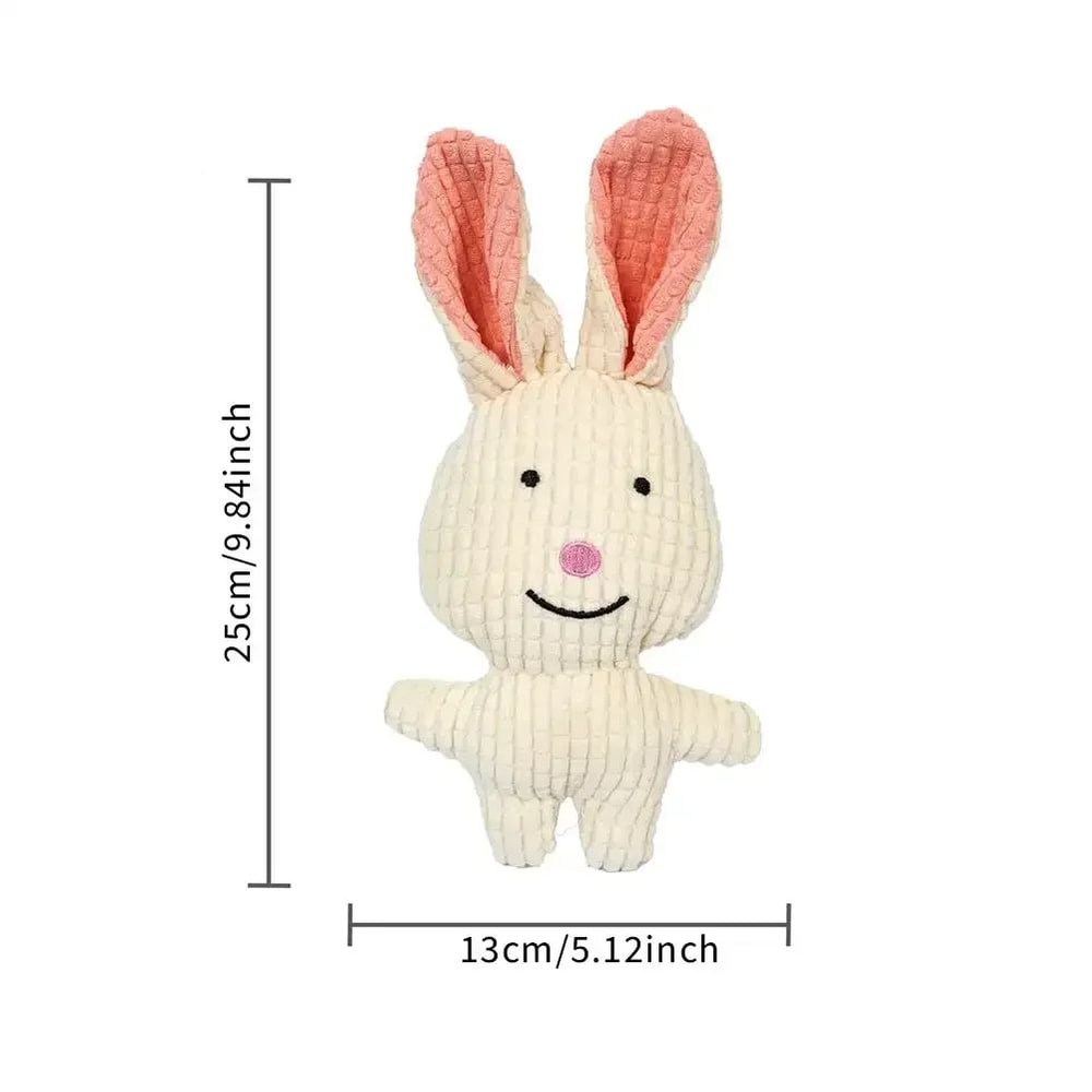 Plush Corduroy Squeaky Dog Chew Toy 10