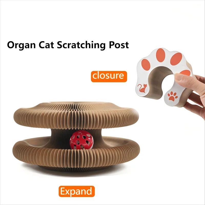 Foldable Magic Organ Cat Scratching Board Bed 12