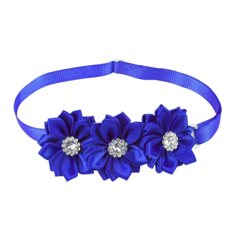 Dog Bow Tie And Flower Collar Accessory Set 3