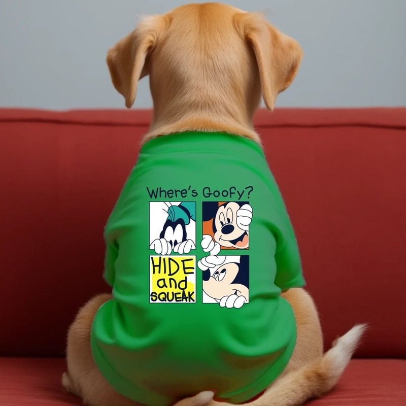Goofy Printed Soft Breathable Pet T Shirt 2