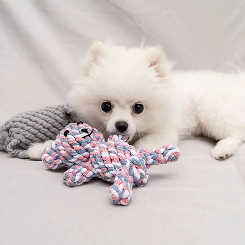 Bite Resistant Rope Knot Ball Dog Chew Toy 3