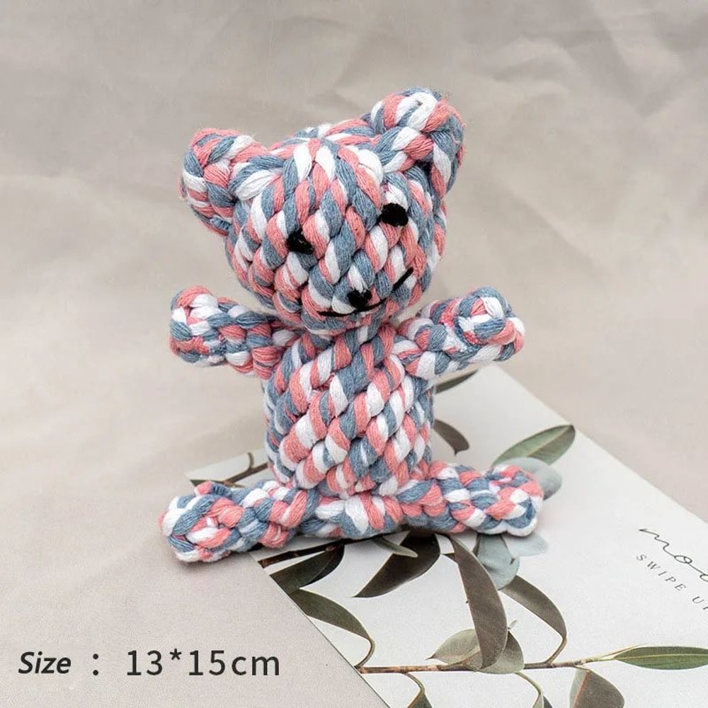 Bite Resistant Rope Knot Ball Dog Chew Toy 7