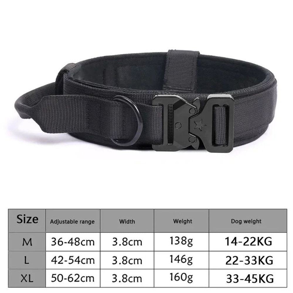 Adjustable Tactical Dog Collar And Training Leash 7