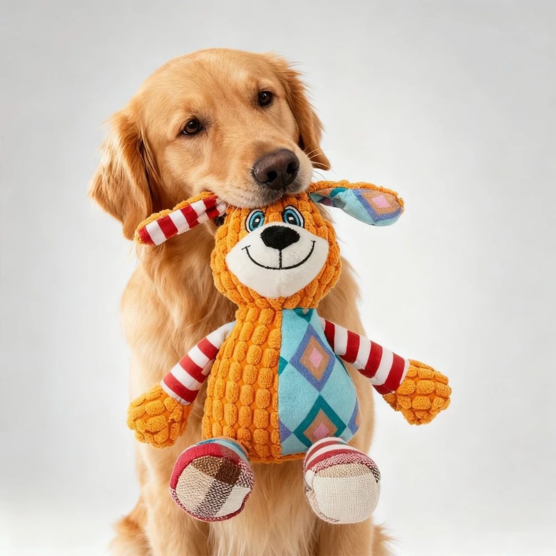 Interactive Plush Chew Toy For Dogs And Cats 0