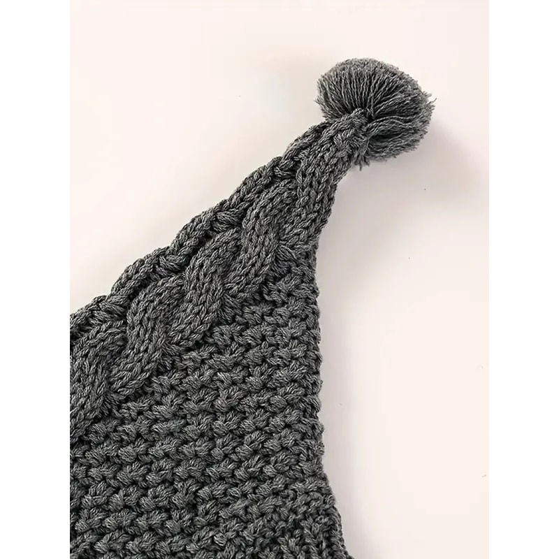 Hand Knit Winter Beanie Hat For Greyhound And Large Dogs 7