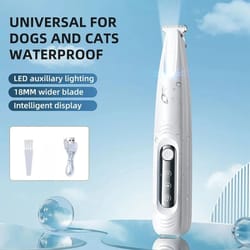 waterproof led dog paw trimmer for pet grooming