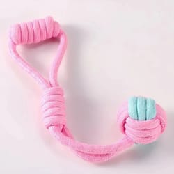 bite resistant cotton rope ball toy for dogs