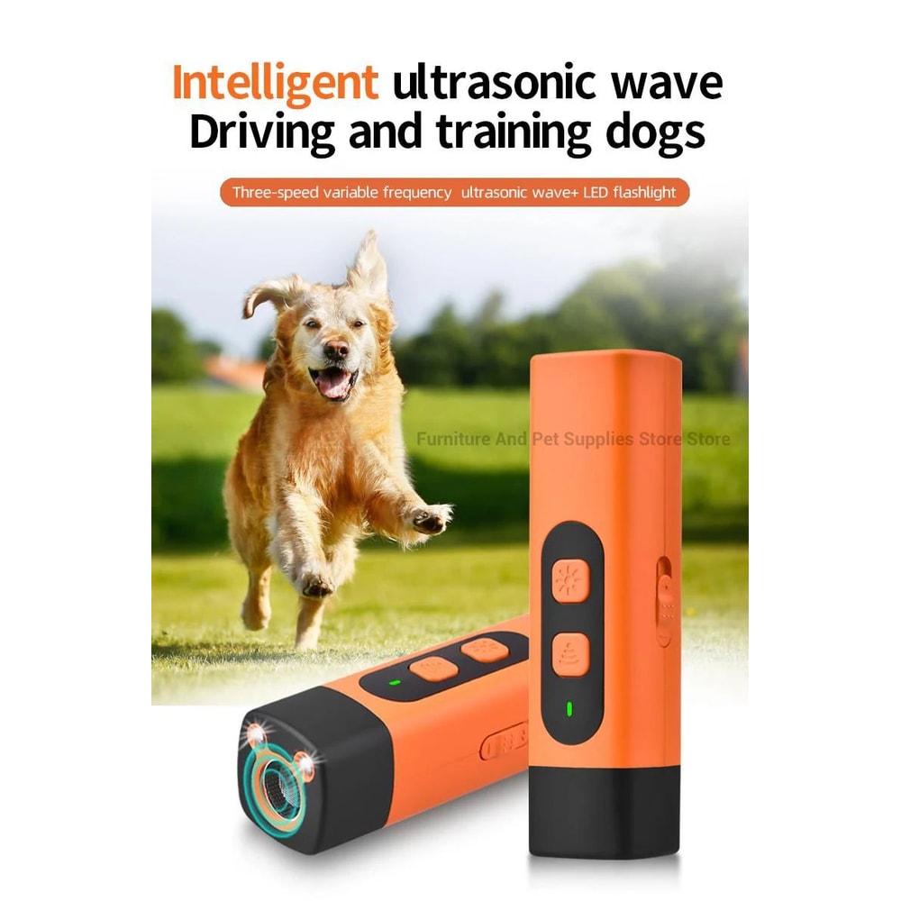 Ultrasonic Dog Repeller And Training Device With LED Flashlight 7