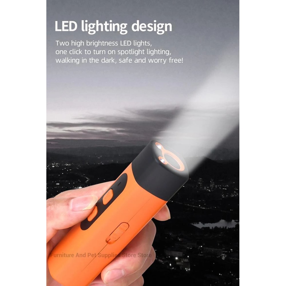 Ultrasonic Dog Repeller And Training Device With LED Flashlight 11