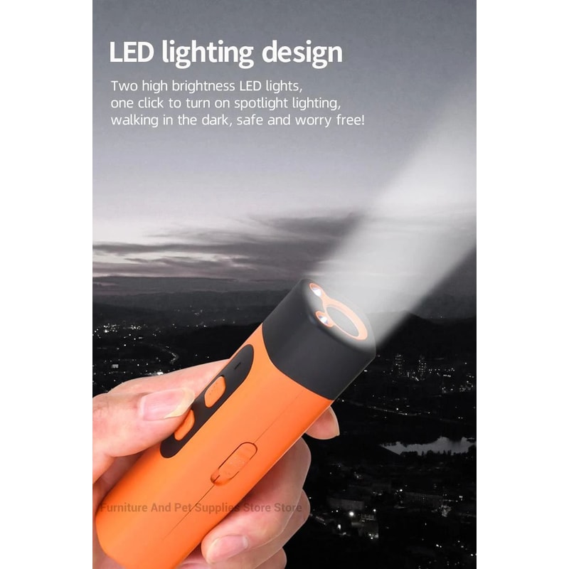 Ultrasonic Dog Repeller And Training Device With LED Flashlight 11