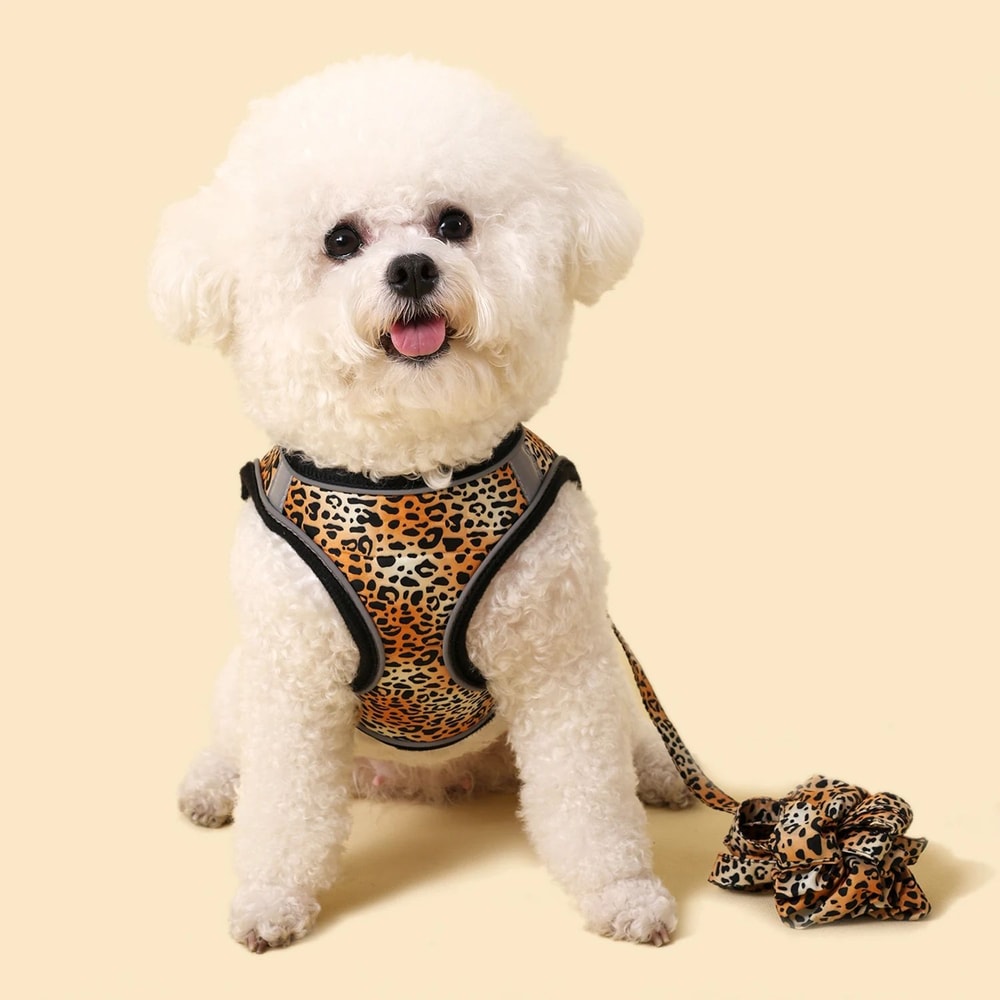 Warm Adjustable Pet Harness And Leash Set For Small Dogs And Cats 1