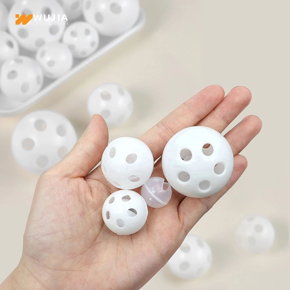 Plastic Rattle Bell Balls For Pet Toy Repair And DIY Crafts 1