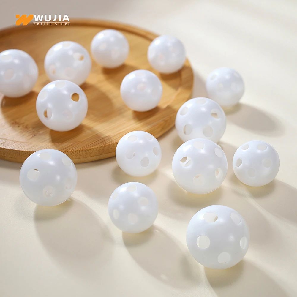 Plastic Rattle Bell Balls For Pet Toy Repair And DIY Crafts 2