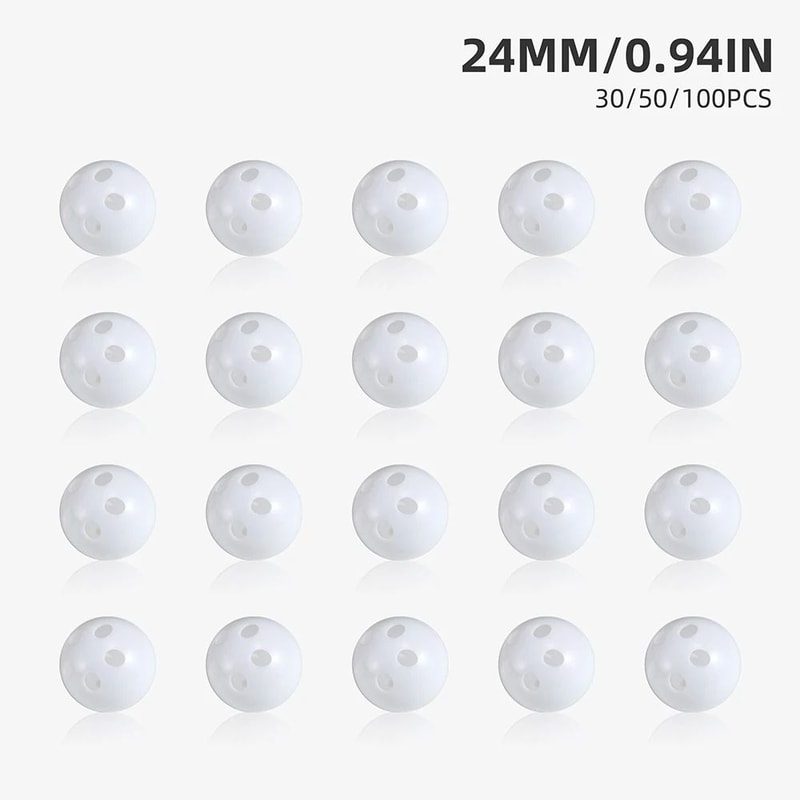 Plastic Rattle Bell Balls For Pet Toy Repair And DIY Crafts 7