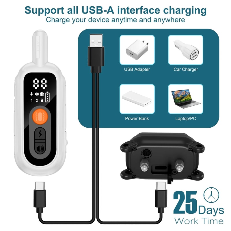 Rechargeable Automatic Anti Barking Dog Training Collar 6