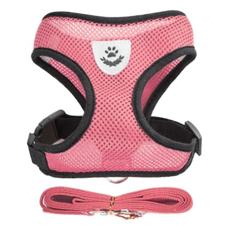 Adjustable Breathable Pet Harness Leash Set 9