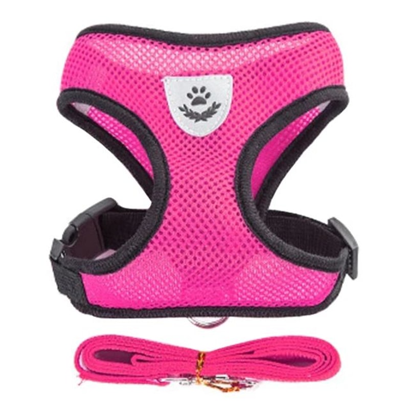 Adjustable Breathable Pet Harness Leash Set 11