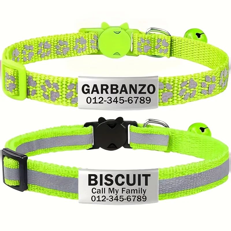 Personalized Reflective Pet Collar With Safety Buckle 7
