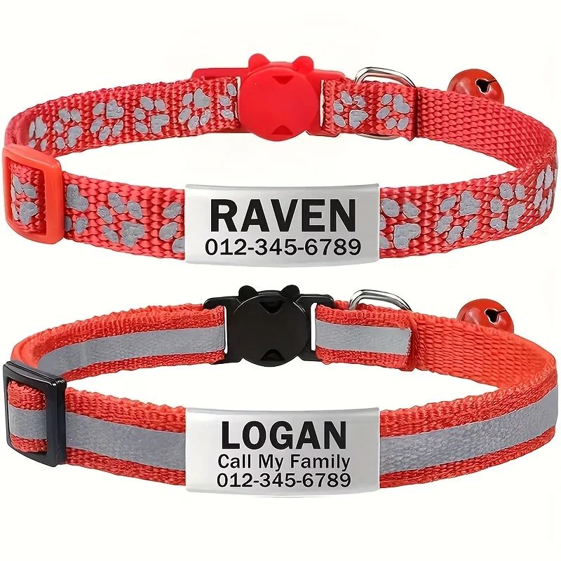 Personalized Reflective Pet Collar With Safety Buckle 11