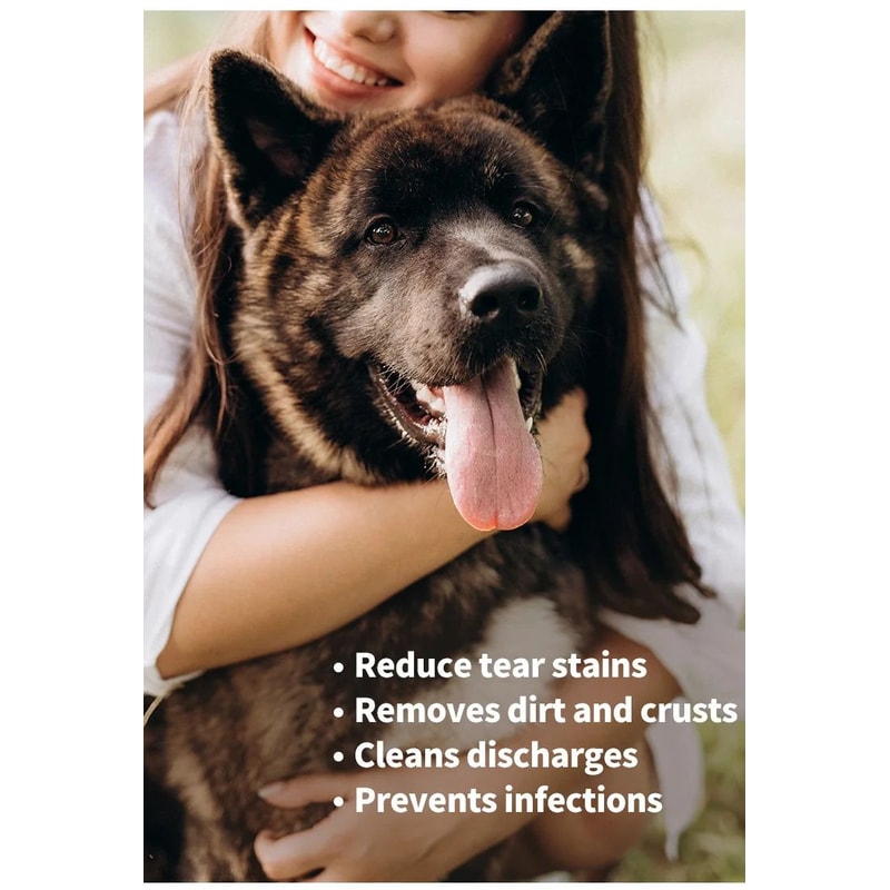 Pet Eye Cleaning Wipes Tear Stain Remover 100PCS 8