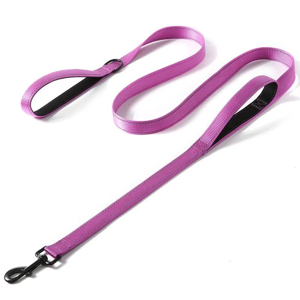 Heavy Duty Double Handle Nylon Dog Leash 11