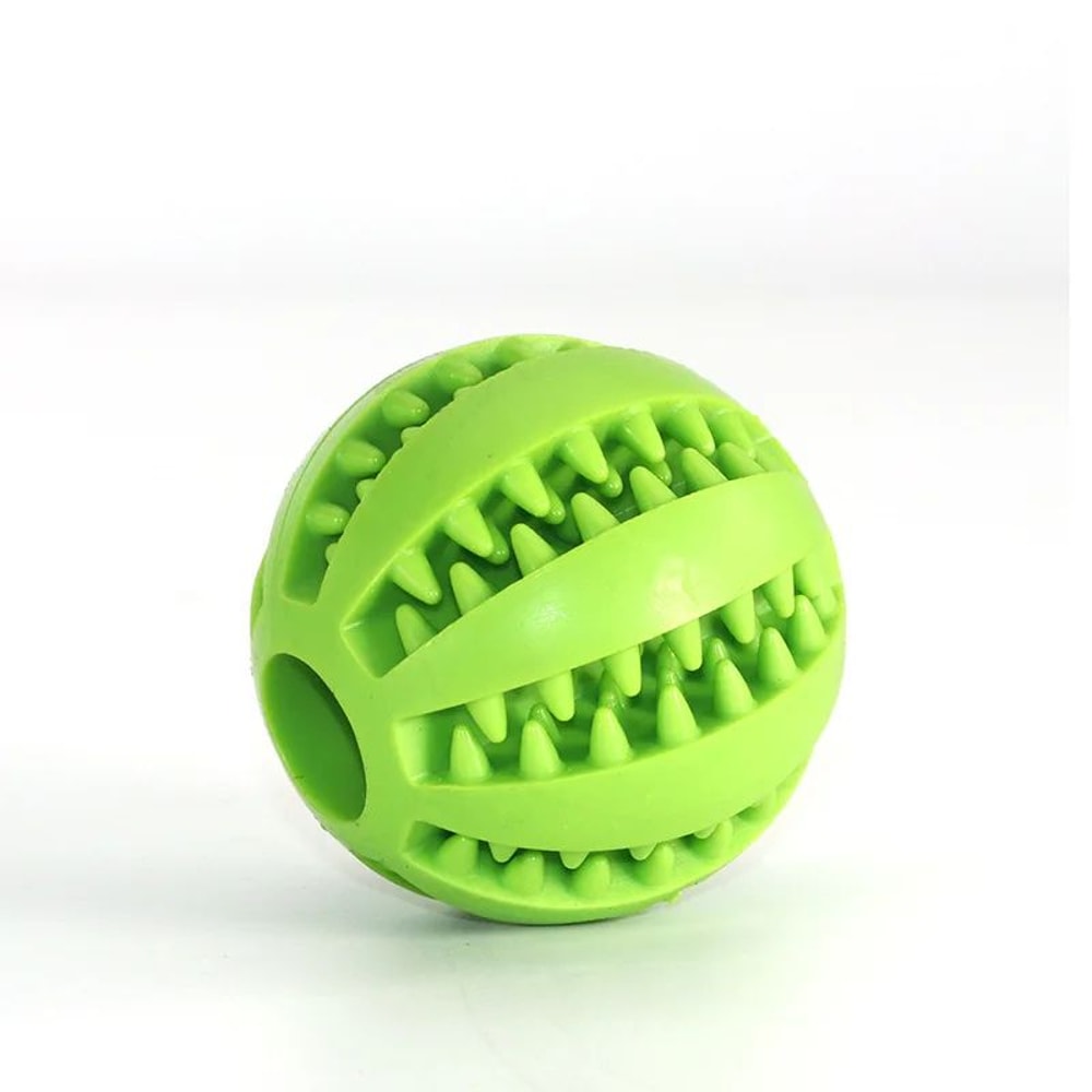Interactive Treat Dispensing Rubber Dog Ball Toy 14