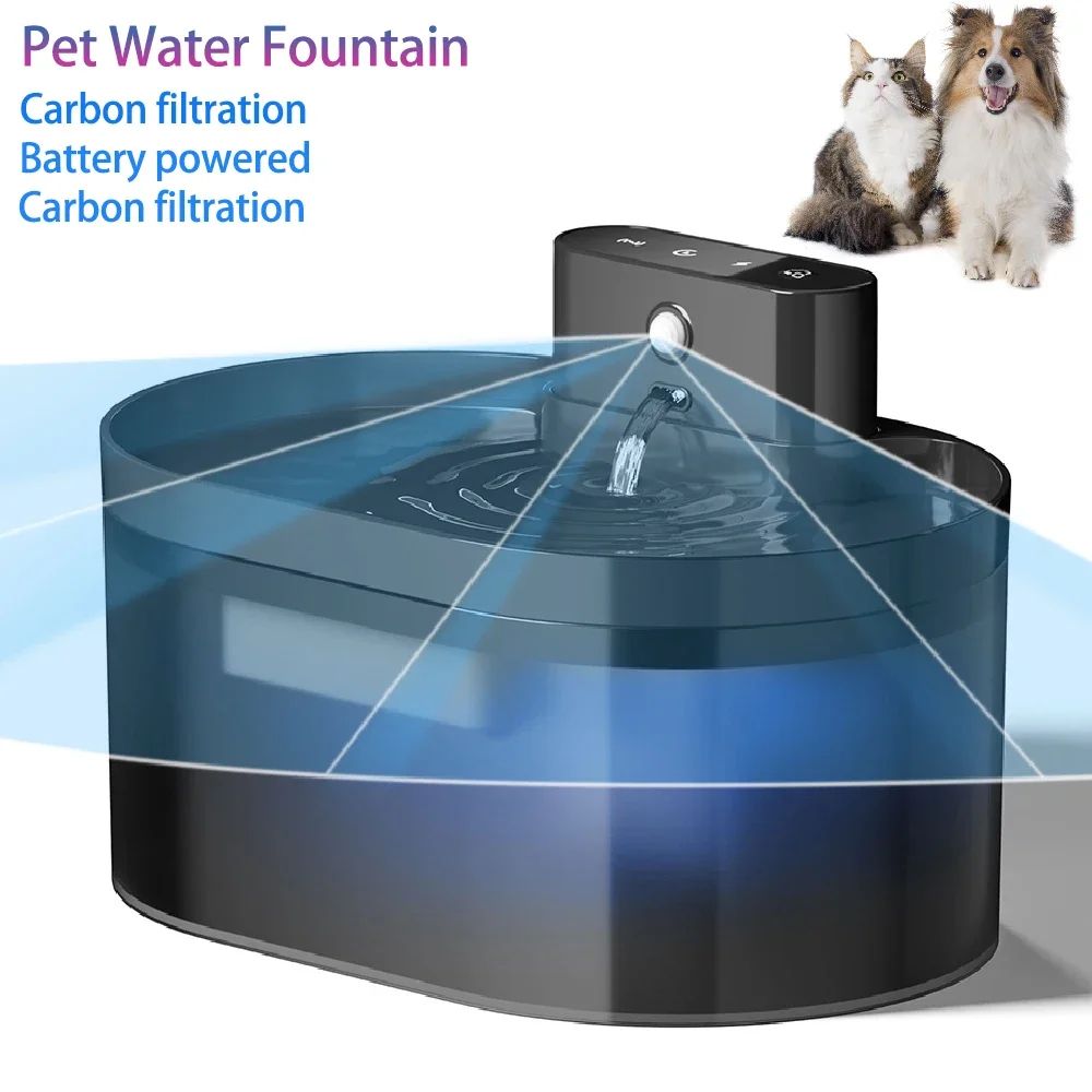 Wireless Automatic Pet Water Fountain With Motion Sensor 0