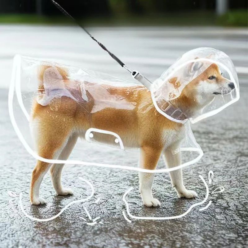 Transparent Waterproof Pet Raincoat For Small To Large Dogs 5