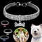 Rhinestone Crystal Dog Collar With Custom Engraving 0