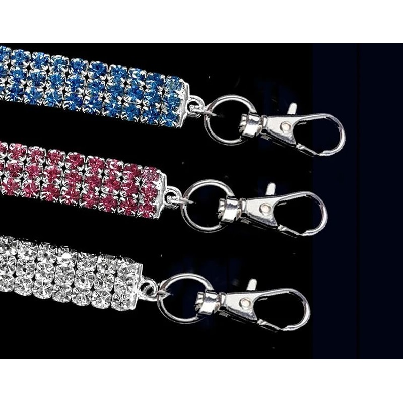 Rhinestone Crystal Dog Collar With Custom Engraving 4