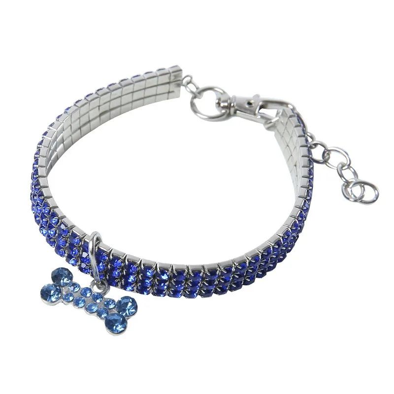 Rhinestone Crystal Dog Collar With Custom Engraving 8