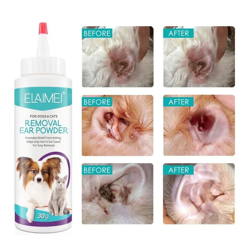 Pet Ear Hair Removal Cleaning Powder 30g 8