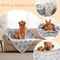 Cozy Paw Print Plush Pet Blanket Bed Mat 2
