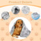 Cozy Paw Print Plush Pet Blanket Bed Mat 3
