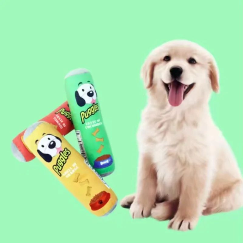 Beer Bottle Plush Squeaky Dog Chew Toy 0