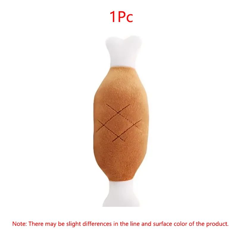 Interactive Plush Chicken Leg Squeaky Dog Toy 6