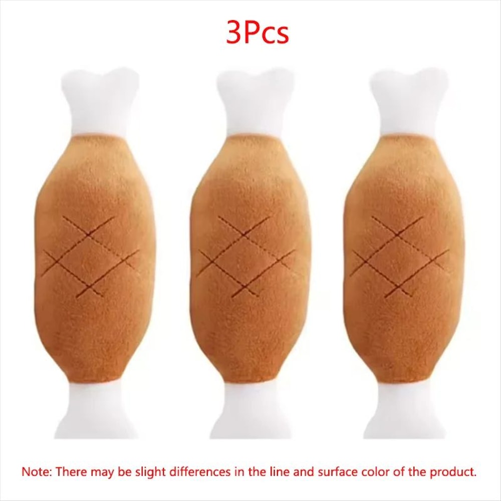 Interactive Plush Chicken Leg Squeaky Dog Toy 8