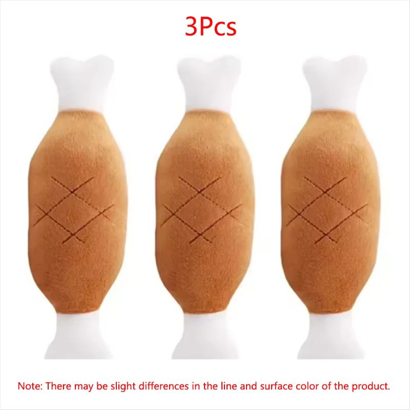 Interactive Plush Chicken Leg Squeaky Dog Toy 8