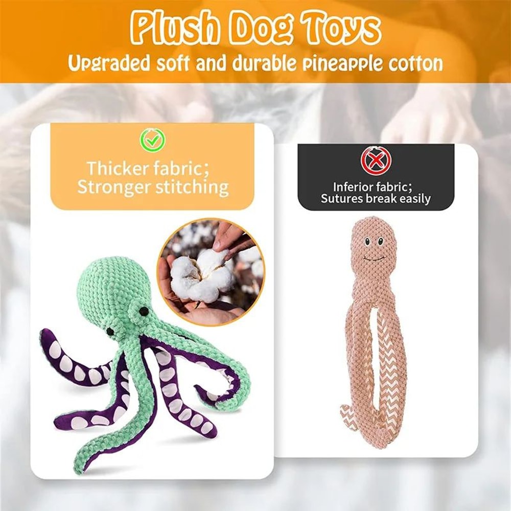 Large Plush Squeaky Dog Toy For Interactive Play 5
