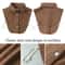 Vintage Detachable Fake Collar Blouse For Women 5
