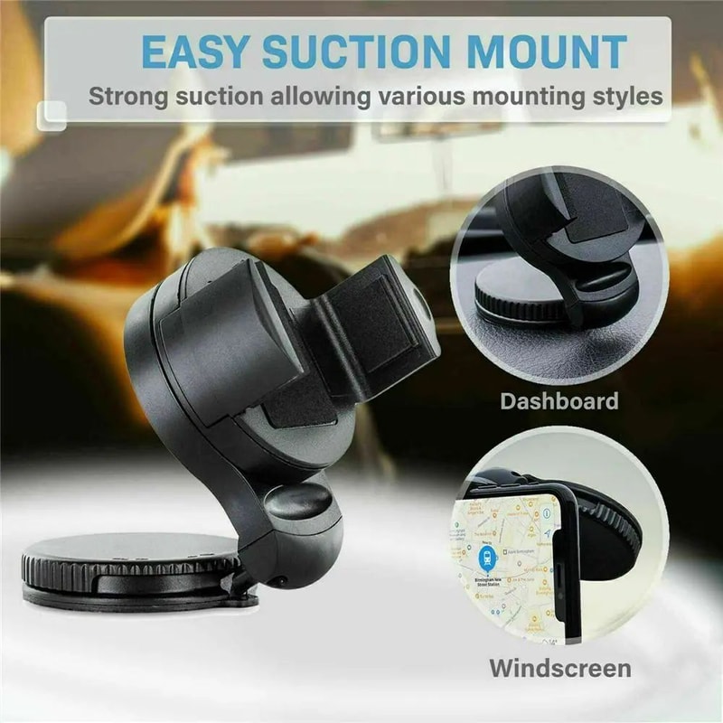 Silicone Suction Cup Car Phone Holder Mount 7