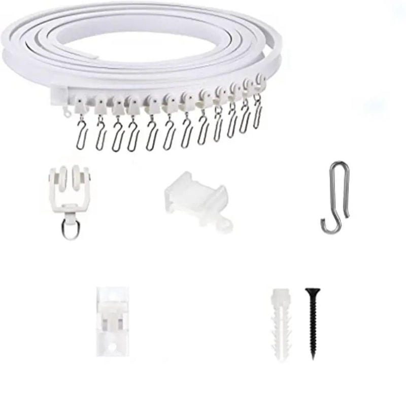 Modern Bendable Curtain Rail Track With Nano Silencer 9