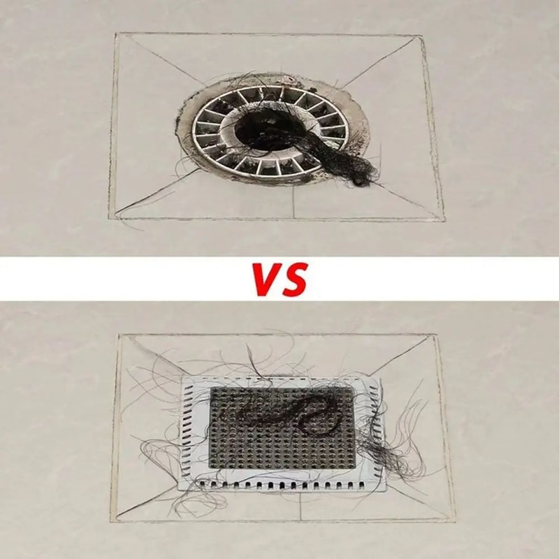 Stainless Steel Shower Drain Hair Catcher Filter 7