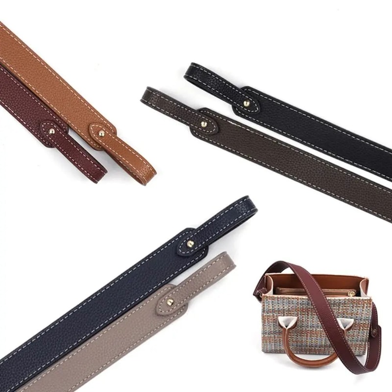 Adjustable Leather Crossbody Bag Strap For Handbags 9