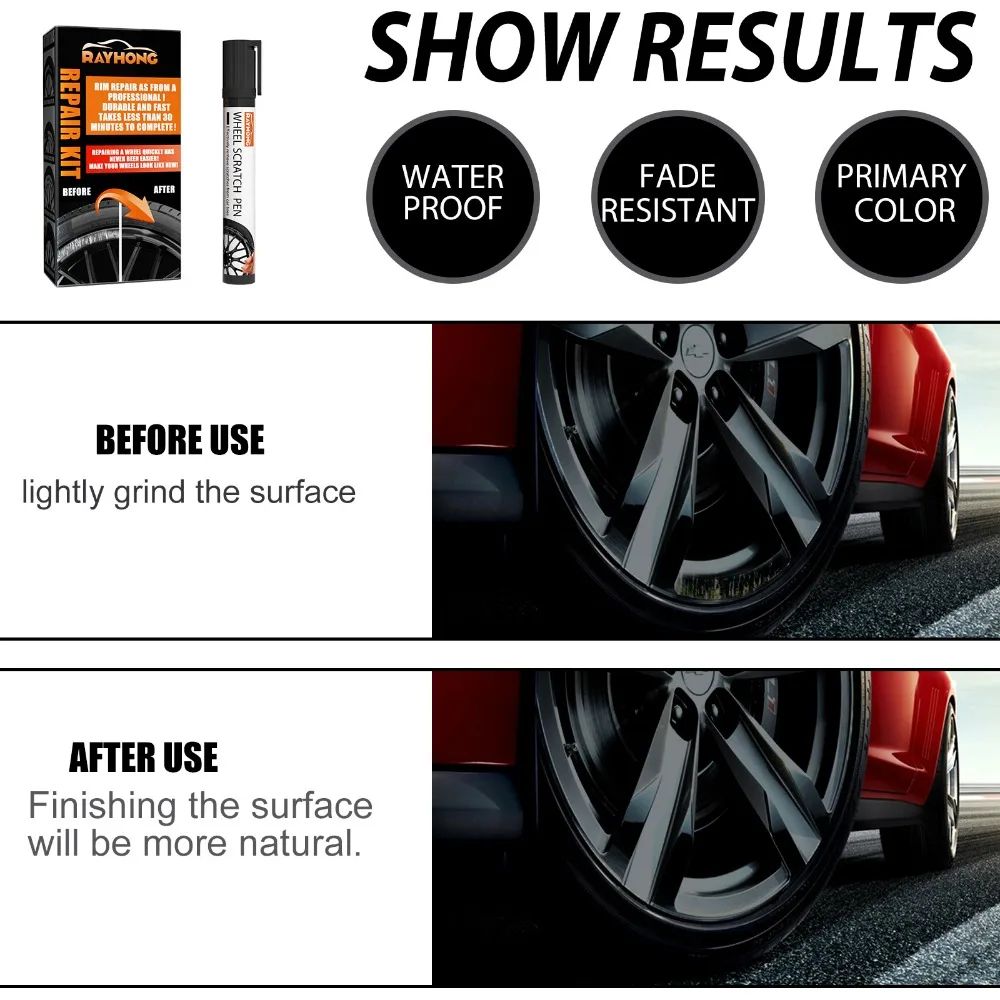 Universal Car Wheel Scratch Repair Kit 8