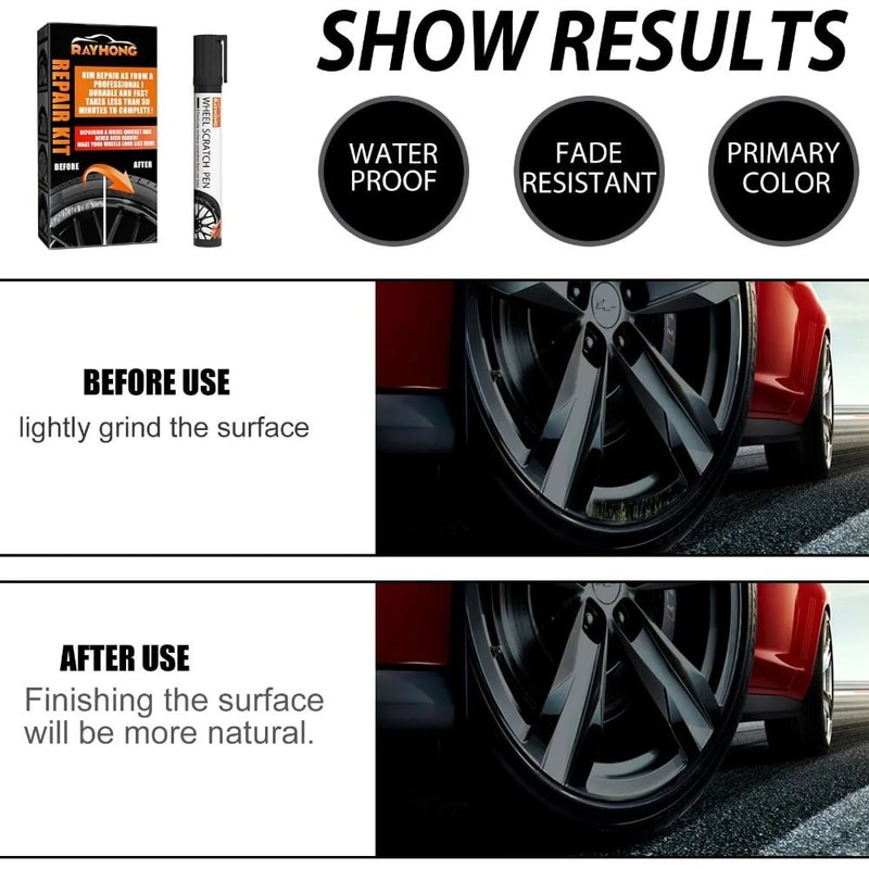 Universal Car Wheel Scratch Repair Kit 8