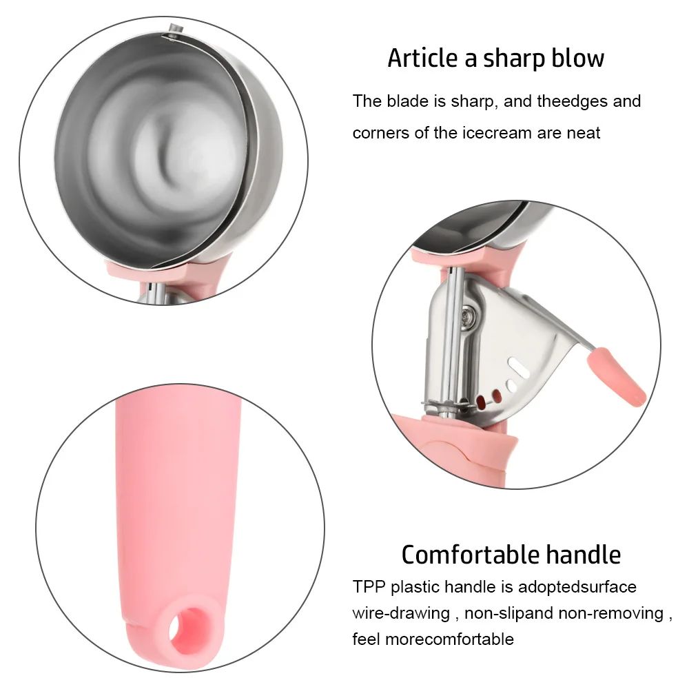 Stainless Steel Ice Cream Scoop And Fruit Baller 10